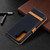 For Samsung Galaxy S21 5G Color Matching Denim Texture Horizontal Flip Leather Case with Holder & Card Slots & Wallet & Lanyard(Black)