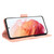 For Samsung Galaxy S21 5G Skin Feel Calf Pattern Horizontal Flip Leather Case with Holder & Card Slots & Photo Frame(Pink)