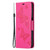 For Samsung Galaxy A32 5G Embossing Two Butterflies Pattern Horizontal Flip PU Leather Case with Holder & Card Slot & Wallet & Lanyard(Rose Red)