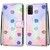 For Huawei Honor 30 Lite Coloured Drawing Cross Texture Horizontal Flip PU Leather Case with Holder & Card Slots & Wallet & Lanyard(Footprint Water Drops)