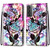 For Samsung Galaxy S21 5G Coloured Drawing Cross Texture Horizontal Flip PU Leather Case with Holder & Card Slots & Wallet & Lanyard(Color Bottom Hollow Flower)