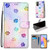 For Honor 10X Lite Coloured Drawing Cross Texture Horizontal Flip PU Leather Case with Holder & Card Slots & Wallet & Lanyard(Footprint Water Drops)