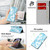 For Samsung Galaxy S21+ 5G Cloud Fog Pattern Horizontal Flip Leather Case with Holder & Card Slot & Wallet(Sky Blue)