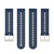 20mm Universal Colorful Hole Silicone Watch Band(Midnight Blue Grey)