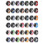 22mm Universal Metal Buckle Nylon Braided Watch Band(W Black Red)