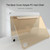 For iPad mini 6 Double-sided Matte Translucent PC Tablet Leather Case with 3-folding Holder & Sleep / Wake-up Function(Gold)