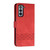 For Samsung Galaxy S21+ 5G Cubic Skin Feel Flip Leather Phone Case(Red)