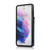 For Samsung Galaxy S21 5G Calf Texture Magnetic Card Bag PU Phone Case(Blue)