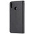 For Huawei Honor 8X Solid Color Horizontal Flip Protective Case with Holder & Card Slots & Wallet & Photo Frame & Lanyard(Black)