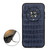 For Honor Magic4 Accurate Hole Crocodile Texture Genuine Leather Phone Case(Blue)