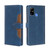 For Doogee X96 Pro Skin Feel Straw Hat Magnetic Buckle Leather Phone Case(Blue)