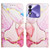 For Tecno Spark 8 PT003 Marble Pattern Flip Leather Phone Case(Rose Gold LS005)