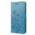 For Motorola Moto G22 Butterfly Flower Pattern Leather Phone Case(Blue)