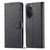 For Honor 50 SE LC.IMEEKE Calf Texture Leather Phone Case(Black)