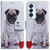For Tecno Camon 18 Premier Coloured Drawing Leather Phone Case(Pug)