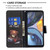 For Motorola Moto G22 Colored Drawing Pattern Leather Phone Case(Bear)