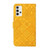 For Samsung Galaxy A32 5G Ethnic Style Embossed Pattern Leather Phone Case(Yellow)