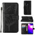 For Tecno Spark 8 Embossed Butterfly Leather Phone Case(Black)