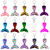10 PCS Reflective Mermaid Keychain Sequins Mermaid Tail Accessories Car Luggage Pendant(AB Purple 60)