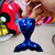 10 PCS Reflective Mermaid Keychain Sequins Mermaid Tail Accessories Car Luggage Pendant(AB Purple 60)
