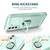 For Samsung Galaxy S21+ 5G 3 in 1 Ring Holder PC + TPU Phone Case(Mint Green)