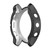 For Garmin Fenix 7X TPU Half-pack Hollowed Electroplating Watch Case(Black)
