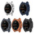 For Garmin Fenix 7X TPU Half-pack Hollowed Electroplating Watch Case(Black)