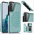 For Samsung Galaxy S21+ 5G Double Buckle Mandala PU+TPU Phone Case(Green)