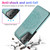 For Samsung Galaxy S21+ 5G Double Buckle Mandala PU+TPU Phone Case(Green)
