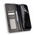 For Oukitel WP18 Magnetic Buckle Retro Texture Leather Phone Case(Black)