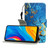For Huawei Honor Play 3 / Enjoy 10 Colored Drawing Horizontal Flip Leather Case with Holder & Card Slot & Wallet(Jade Butterfly)