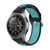 For Huawei Watch GT2 / Honor Magic Watch 2 46mm Universal Sports Two-tone Silicone Watch Band(Black Blue)