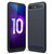 Brushed Texture Carbon Fiber Shockproof TPU Case for Huawei Honor 10(Navy Blue)