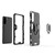 For Samsung Galaxy S21 5G PC + TPU Shockproof Protective Case with Magnetic Ring Holder(Black)