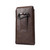 Men Lambskin Texture Multi-functional Universal Mobile Phone Waist Pack Leather Case for 7.2 Inch or Below Smartphones (Brown)