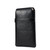 Men Lambskin Texture Multi-functional Universal Mobile Phone Waist Pack Leather Case for 7.2 Inch or Below Smartphones (Black)