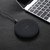 9V 1A / 5V 1A Universal Round Shape Qi Standard Fast Wireless Charger(Black)