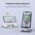 NILLKIN 2 in 1 15W PoweHold Mini Vertical Foldable Detachable Wireless Charger Mobile Phone Holder (Silver)