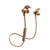 KIN-88 In-Ear Wire Control Bluetooth Earphone with Mic(Gold)