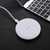 9V 1A / 5V 1A Universal Round Shape Fast Qi Standard Wireless Charger(White)