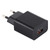 LZ-706 QC3.0 Single USB Port Travel Charger, EU Plug (Black)