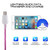 LED Flowing Light 1m USB A to Type-C Data Sync Charge Cable, For Galaxy, Huawei, Xiaomi, LG, HTC and Other Smart Phones(Magenta)