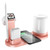 WS6 10W 2 USB Ports + USB-C / Type-C Port Multi-function Desk Lamp + Qi Wireless Charging Charger (Pink)