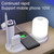 WS6 10W 2 USB Ports + USB-C / Type-C Port Multi-function Desk Lamp + Qi Wireless Charging Charger (Pink)