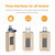 Richwell 3 in 1 16G Type-C + 8 Pin + USB 3.0 Metal Push-pull Flash Disk with OTG Function(Gold)