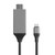 USB-C / Type-C 3.1 to HDMI Converter Adapter Cable, Length: 2m(Black)