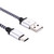 1m Woven Style USB-C / Type-C 3.1 to USB 2.0 Data Sync Charge Cable(Silver)