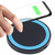 Universal QI Standard Round Wireless Charging Pad (Black + Blue)