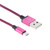 2m Woven Style Micro USB to USB 2.0 Data / Charger Cable(Magenta)