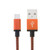 2m Woven Style Micro USB to USB 2.0 Data / Charger Cable(Orange)